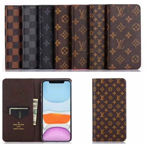 LOUIS VUITTON Magnetic Closure Wallet Flip iPhone Series Case