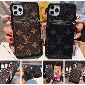 Louis Vuitton Slim Black Case for iPhone 16 15 11 12 13 14 Pro Max