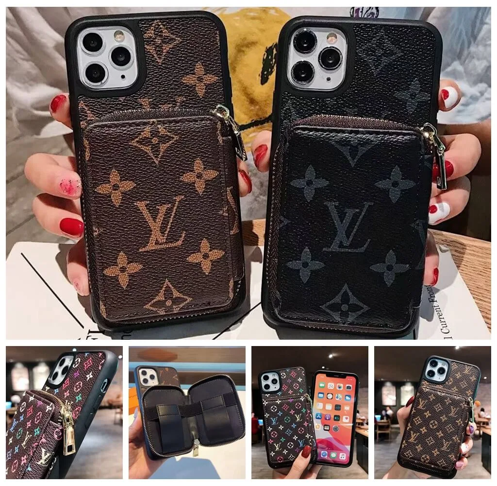Louis Vuitton Zipper Purse Wallet Case for iPhone 12 Pro Max