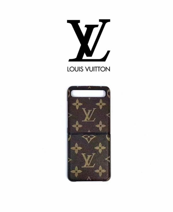 Louis Vuitton Leather Case for Samsung Galaxy Z Flip 1 /2 - Luxury