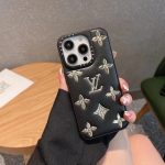 Louis Vuitton Leather Bronzing Case for iPhone 11 12 13 14 15 16 Pro Max