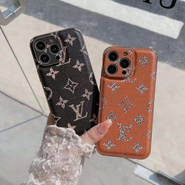 Louis Vuitton Plating Leopard Print Case for iPhone 14 Pro Max 13 12 11 Pro Max