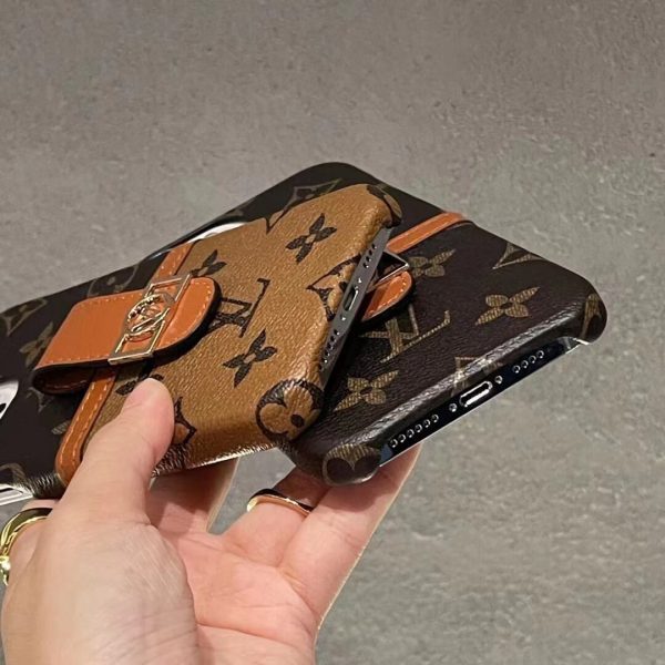 Louis Vuitton Leather Card Slot Case for iPhone 11 12 13 14 15 Pro Max Louis Vuitton Leather Card Slot Case for iPhone 11 12 13 14 15 Pro Max
