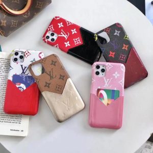 Louis Vuitton Card Slot Case for iPhone 11 12 13 14 15 16 Pro Max