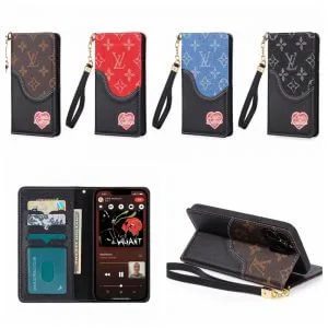 Louis Vuitton Heart Monogram Wallet Case for iPhone 13/12 Series - Folio