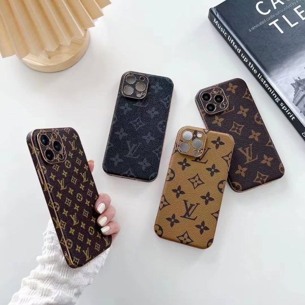 Louis Vuitton Slim iPhone 13 Pro Max Plating Case