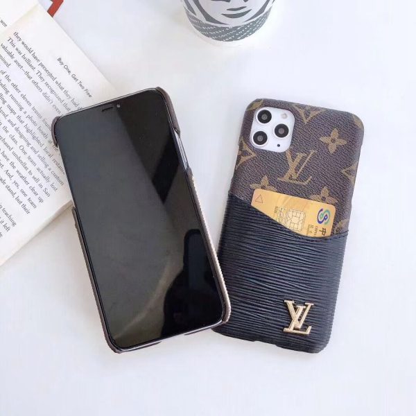 Louis Vuitton Slim Card Slot Case for iPhone 11 12 13 14 15 16 Pro Max