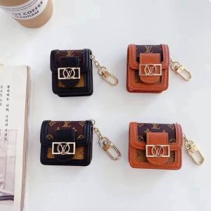❤VCL❤ Luxury Brand LouisVuitton Leather LV AirPods Case Protetive Case For  Apple AirPods 1/2 Earphone Charging Box Cover