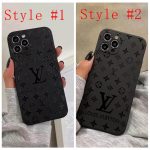 Louis Vuitton Slim Black Case for iPhone 16 15 11 12 13 14 Pro Max Xs Max XR 7 8 Plus
