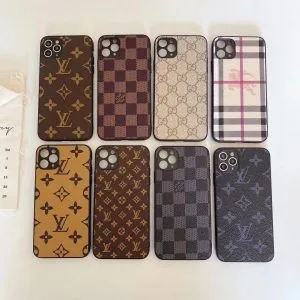 Louis Vuitton Leather Slim Thin iPhone 15, 15 Plus, 15 Pro, 15 Pro Max Case