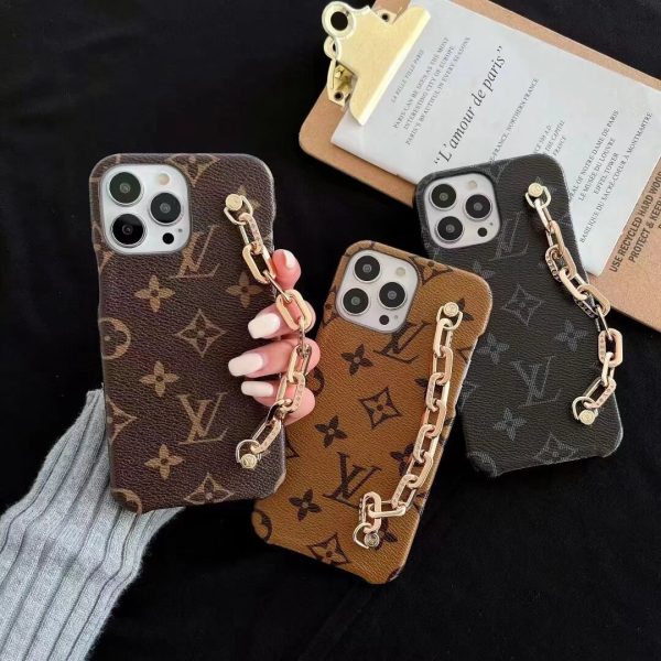 iPhone 13 Pro Louis Vuitton Wrist Strap Band Case
