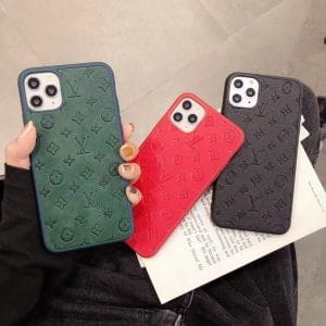 Louis Vuitton imprint Leather iPhone 12 Pro Max Case