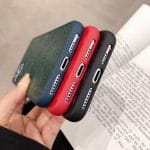 Louis Vuitton imprint Leather iPhone 12 Pro Max Case