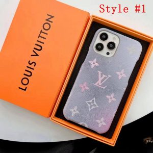 Louis Vuitton Gradient Color Slim Case for iPhone 15 14 13 12 11 Pro Max