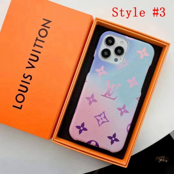 Louis Vuitton Gradient Color Slim Case for iPhone 15 14 13 12 11 Pro Max