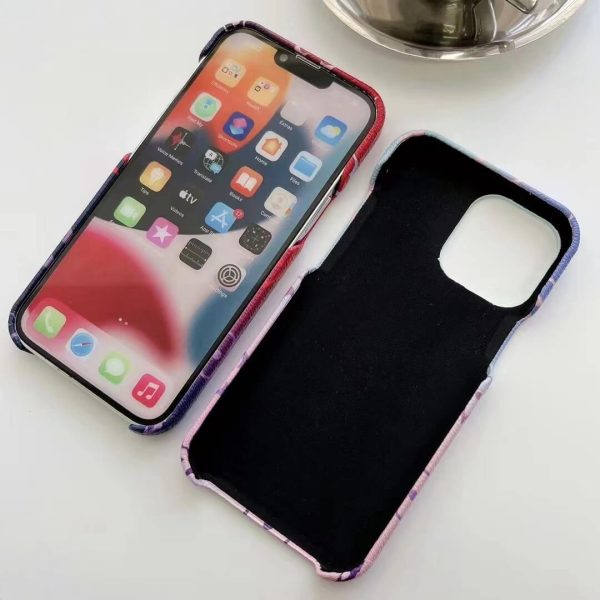Louis Vuitton Gradient Color Slim Case for iPhone 15 14 13 12 11 Pro Max