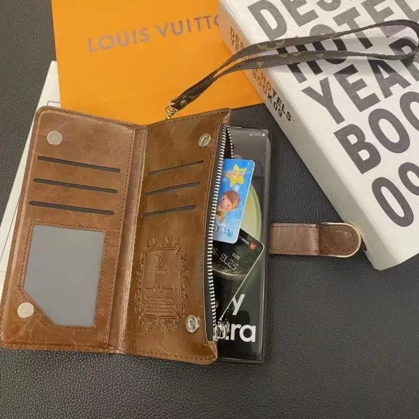 Louis Vuitton Zipper Wallet Folio Case for Samsung Galaxy S25 S22 S23 S24 Ultra Louis Vuitton Zipper Wallet Folio Case for Samsung Galaxy S25 S22 S23 S24 Ultra