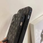 Louis Vuitton Slim Black Case for iPhone 16 15 11 12 13 14 Pro Max Xs Max XR 7 8 Plus