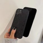 Louis Vuitton Slim Black Case for iPhone 16 15 11 12 13 14 Pro Max Xs Max XR 7 8 Plus