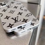 Louis Vuitton Slim Silver Case for iPhone 11 12 13 Pro Max Xs Max XR 7 8 Plus