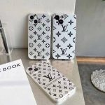 Louis Vuitton Slim Silver Case for iPhone 11 12 13 Pro Max Xs Max XR 7 8 Plus