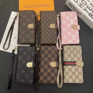 Louis Vuitton Zipper Wallet Folio Case for Samsung Galaxy S25 S22 S23 S24 Ultra