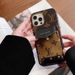 LOUIS VUITTON Crossbody Back Flip Wallet Case for iPhone 16 14 15 13 12 11 Pro Max