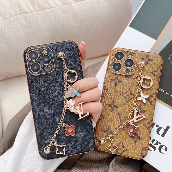 Louis Vuitton Wrist Chain Case for iPhone 16 15 14 13 12 11 Pro Max