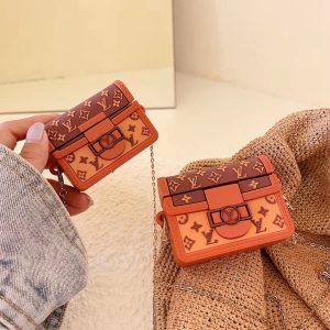 Louis Vuitton Silicone Case with Chain for Airpods Pro 1 & 2