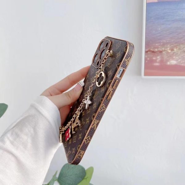 Louis Vuitton Wrist Chain Case for iPhone 16 15 14 13 12 11 Pro Max