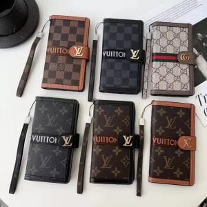 Louis Vuitton Wallet Folio Leather Case for iPhone 16 15 12 13 14 Pro Max Louis Vuitton Wallet Folio Leather Case for iPhone 16 15 12 13 14 Pro Max