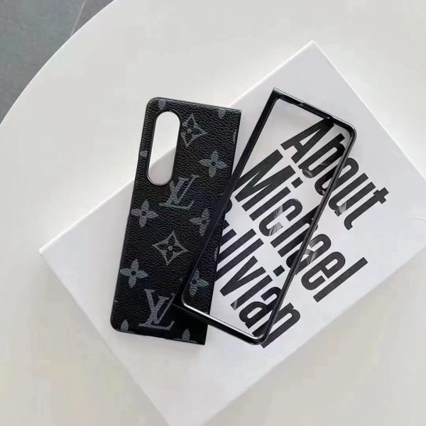 Louis Vuitton Leather Case for Samsung Galaxy Z Fold 3
