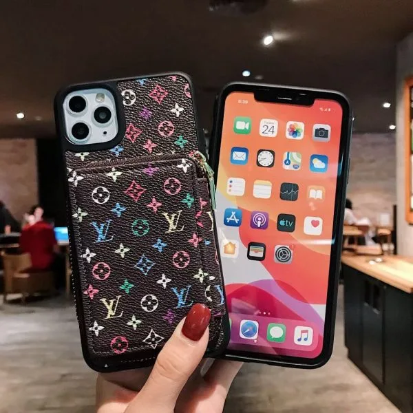 Zipper Pouch Louis Vuitton Case for iPhone 11 - 16 Pro, Max