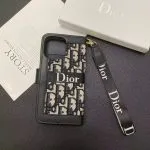 Dior Leather Folio Wallet Case for Apple iPhone