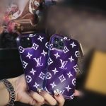 Louis Vuitton Violet Thin Case for iPhone 11 12 13 14 Pro Max