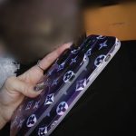 Louis Vuitton Violet Thin Case for iPhone 11 12 13 14 Pro Max