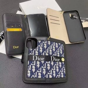 Dior Leather Folio Wallet Case for Samsung Galaxy - S25 ULTRA Dior Leather Folio Wallet Case for Samsung Galaxy - S25 ULTRA