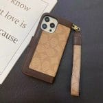 Coach Leather Folio Wallet Case for Apple iPhone