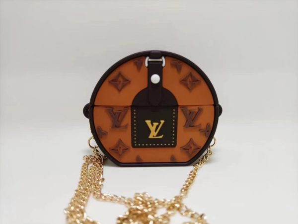 Louis Vuitton Silicone Case with Chain for Airpods Pro 1 2 Louis Vuitton Silicone Case with Chain for Airpods Pro 1 2