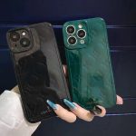 Louis Vuitton Black Thin Case for iPhone 14 13 12 11 Pro Max 7 8 Plus