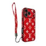 Chic LV Wristlet Case for iPhone 17 Series | Full-Wrap Monogram Leather & Hand Strap