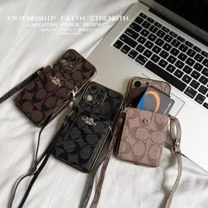 Crossbody Coach Organ Card Holder iPhone Case