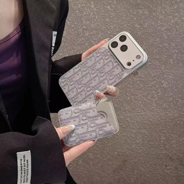 Saddle Magnetic Card Holder Case for iPhone 14 - 17 Series