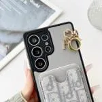 Premium Dior Card Holder Phone Case for Samsung Galaxy S25/ S24/ S23/ S22 Ultra