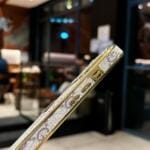 LV Case for iPhone 17/ 17 Pro/ 17 Pro Max/ Air Slim Metallic Edge Design with Card Slot