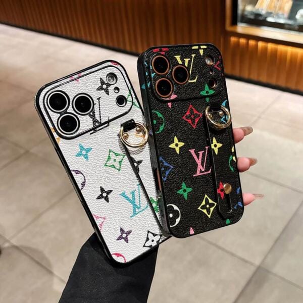 Louis Vuitton Case with Secure Grip Wristband for iPhone 17 Pro & Series | Full 360° Protection Louis Vuitton Case with Secure Grip Wristband for iPhone 17 Pro & Series | Full 360° Protection