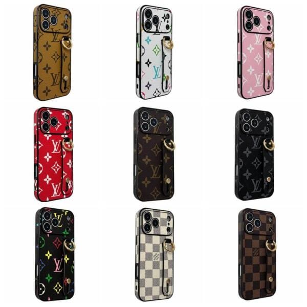 Louis Vuitton Case with Secure Grip Wristband for iPhone 17 Pro & Series | Full 360° Protection Louis Vuitton Case with Secure Grip Wristband for iPhone 17 Pro & Series | Full 360° Protection
