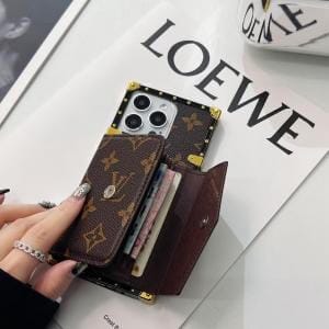 Crossbody Louis Vuitton Eye Trunk Card Holder iPhone Case