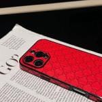 Gucci Imprint Leather Thin iPhone Case