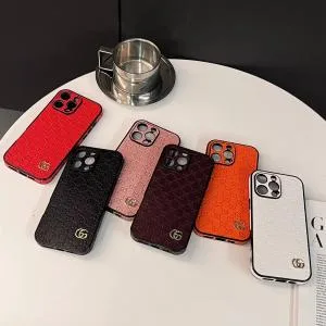 Gucci Imprint Leather Thin iPhone Case
